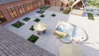 Unique: Modern loft manor house in renovated square courtyard, 5 rooms, 3 bedrooms, 162 sqm - Innenhof gesamt