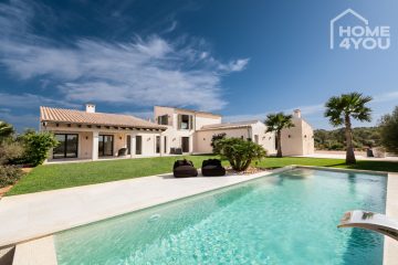 Exclusive natural stone finca, modern and high quality, 260 m² living space, underfloor heating, pool, outdoor kitchen, 07640 Salines (Ses) (Spain), Country house
