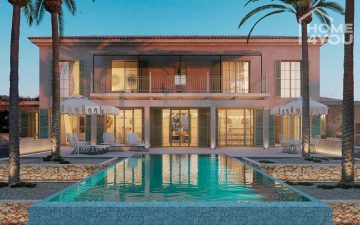 Luxury finca in quiet top location with sea view, 387m2, infinity pool, sauna, fireplace, elevator, 5SZ, 5BZ., 07650 Santanyí (Spain), Villa