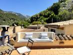 Casa histórica de piedra, 125m², 3 dormitorios, 2 baños, suite de invitados, jardín, calefacción central, doble acristalamiento, chimenea - Dachterrasse