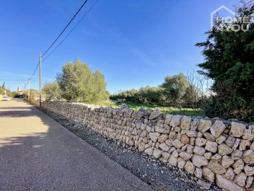 Sunny building plot on the outskirts of Ses Salines, 1071sqm, water electricity, dream view, stone wall, 07640 Salines (Ses) (Spain), Wohngrundstück