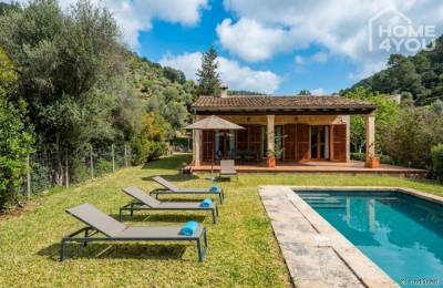 Mediterranean finca with ETV license for 4 pers., pool, 15.384 m² plot in quiet natural location, climate, 07310 Campanet (Spain), Country house