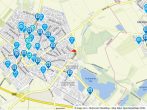 PENTHOUSE-Wohnung, Top-Lage, 130 qm, 3 SZ, Bad, WC, Einbauküche, Wintergarten, Terrassen, Stellplatz - Geolyzer Kartenausschnitt