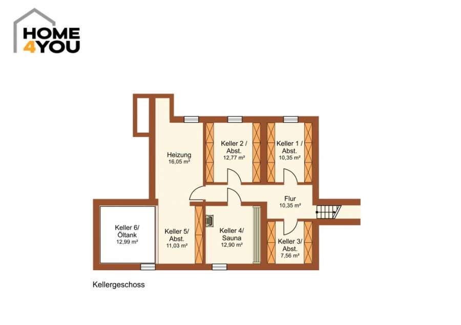 Luxuriöse Stadtvilla in Köln-Junkersdorf, 286 qm, 7 Zi., 941 qm Grund, Wintergarten, Kamin, Garten - Keller