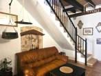 Mallorcan townhouse in Petra, 107m², 3 bedrooms, 2 bathrooms, patio, roof terrace, fireplace, investment - Wohnbereich