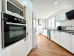 Appartement moderne Colonia Sant Jordi, 81m², 3ch, terrasse, vue sur mer, chauffage, cheminée, cuisine équipée - Küche