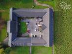 Modernes "Loft-Gutshaus" Erstbezug sanierter Gutshof, 4 Zi., 2 SZ, Terrasse, Garten, 140 qm, Südlage - Luftaufnahme vor Umbau