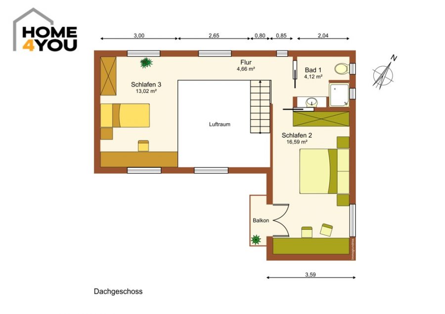 Unique new construction 102 sqm townhouse, 3 bedrooms, natural stone, terrace and garden, air conditioning, jacuzzi - Obergeschoss