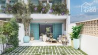 Moderna construcción nueva en ubicación de playa, vista al mar, azotea, 124m², 3 dormitorios, aire acondicionado, suelo radiante, piscina - Terrasse
