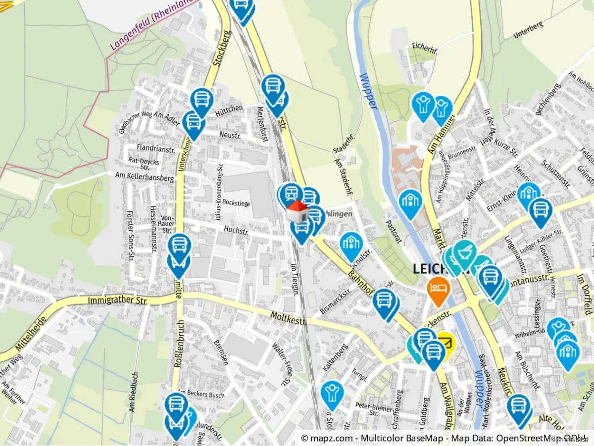 Geolyzer Kartenausschnitt