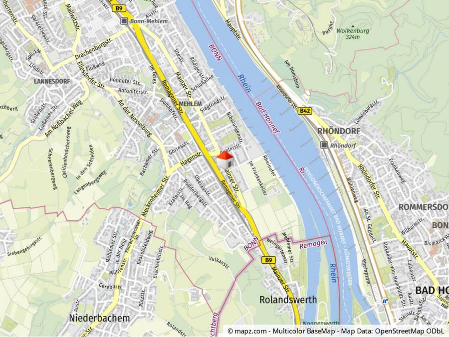 Geolyzer Kartenausschnitt