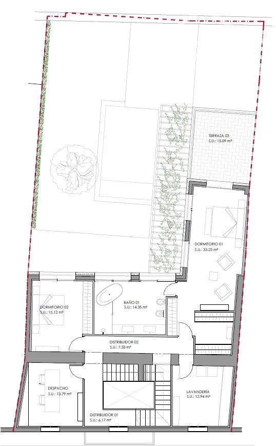 Imposantes Stadthaus zur freien Gestaltung, 544m², 3 Etagen, 13 Zimmer, Garten Terrassen, Zisterne - Projekt OG