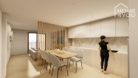 Modernes Neubau-Apartment in ruhiger Lage in Ariany, 110qm, 3SZ, 2 Bäder, Aufzug, Einbauküche, Klima - Küche mit Essbereich