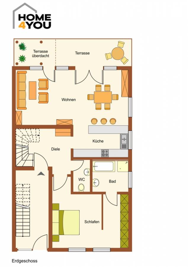 Moderno piso con jardín en Hangelar, 2 plantas, 3 dormitorios, 2 baños, gran jardín, EBK, 3 cocheras, e-charger - EG