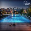 Fantastic newly built maisonette in Ses Salines, 99m², 2 bedrooms, 2 bathrooms, garden, terrace, pool, parking space - Nachtansicht pool