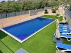 Moderno adosado con licencia ETV para 8 personas, 580m², 4 dormitorios, 4 baños, piscina, jardín y garaje XL, aire acondicionado - Pool Ansicht 2