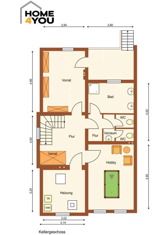 Repräsentative Denkmal-Villa im Villenviertel – 8-10 Zi., Wohnen & Arbeiten auf 270 qm, Garten - Keller