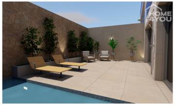 Grundstück mit Bauprojekt in einzigartiger Lage, 444m², 4SZ, 5 Bäder, Klima, Aufzug, Pool, Heizung, 07691 Alqueria Blanca (Spanien), Wohngrundstück