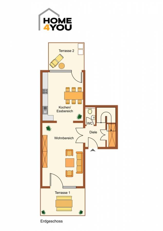 LOFT im luxuriös sanierten Gutshof, 144 qm, 2 SZ, Bad, WC, Einbauküche, Garten&Terrassen, Tiefgarage - EG