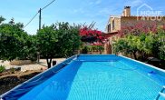 Mallorca finca de piedra natural, piscina, casa de huéspedes, 284sqm, terrazas y huerto, 6SZ, 4 BZ, chimenea - Pool