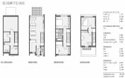Atractivo chalet adosado en Eschenpark, de 5 habitaciones, 128 m², sótano, sótano, terraza, jardín - Grundriss