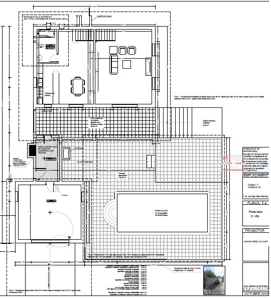 Price sensation: Finca near the village, 327 m², 2 bedrooms, 2 bathrooms, pool, terraces, outdoor kitchen, garage, solar energy - Grundriss EG