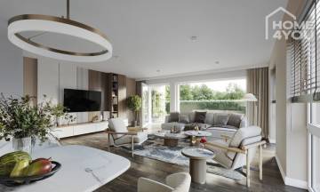 Hochwertige Gartenwohnung im Eschenpark, 58 qm, 2 Zi., Bad, Terrasse/Garten, TG, Keller, Südlage, 40789 Monheim am Rhein / Baumberg, Erdgeschosswohnung zum Kauf