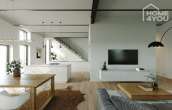 Modern "loft manor house" in renovated square courtyard, 4 rooms, 2 bedrooms, 140 sqm - Innenperspektive 2 Gut Nauenhof