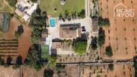 Mediterranean finca with 8.970m² in quiet location with pádelplatz, 4 bedrooms, 4 bathrooms, winter garden, pool, heating - Drohnenaufnahme