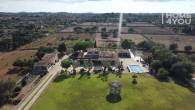 Mediterranean finca with 8.970m² in quiet location with pádelplatz, 4 bedrooms, 4 bathrooms, winter garden, pool, heating - Drohnenaufnahme
