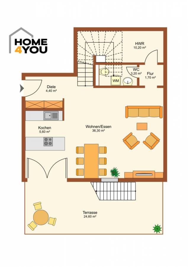 Casa señorial de lujo LOFT, 128 m2, 2 dormitorios, baño con ducha y bañera, WC, cocina equipada, aparcamiento subterráneo - EG