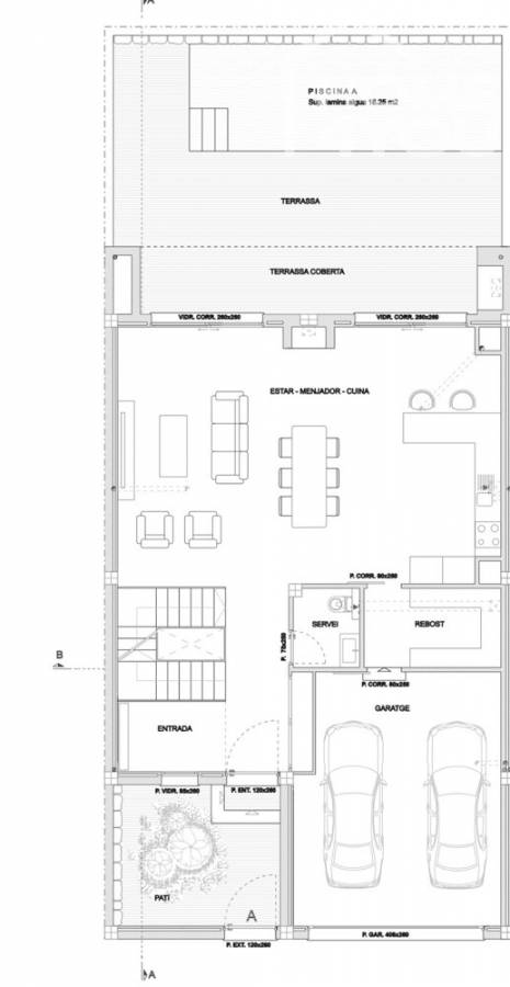 Exklusiver Neubau mit Pool in Felanitx, 300 m², 3 SZ, 3 Bäder, Patio, Garage, Hightech-Ausstattung - EG