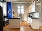 "LOFT1400" apartment in luxuriously restored mansion, 2 bedrooms, bathroom, garden&terrace, cellar, garage. - Küche