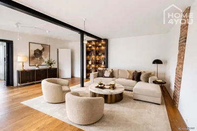 Top oferta: Casa señorial de lujo LOFT, 140 m2, 2 dormitorios, 2 baños, WC, EBK, jardín y terrazas, 2 plazas de aparcamiento subterráneo, 50997 Köln, Loft/Estudio/Atélier