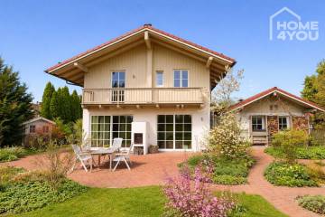 Moderno piso con jardín en Hangelar, 2 plantas, 3 dormitorios, 2 baños, gran jardín, EBK, 3 cocheras, e-charger, 82064 Strasslach - Großdingharting, Casa unifamiliar