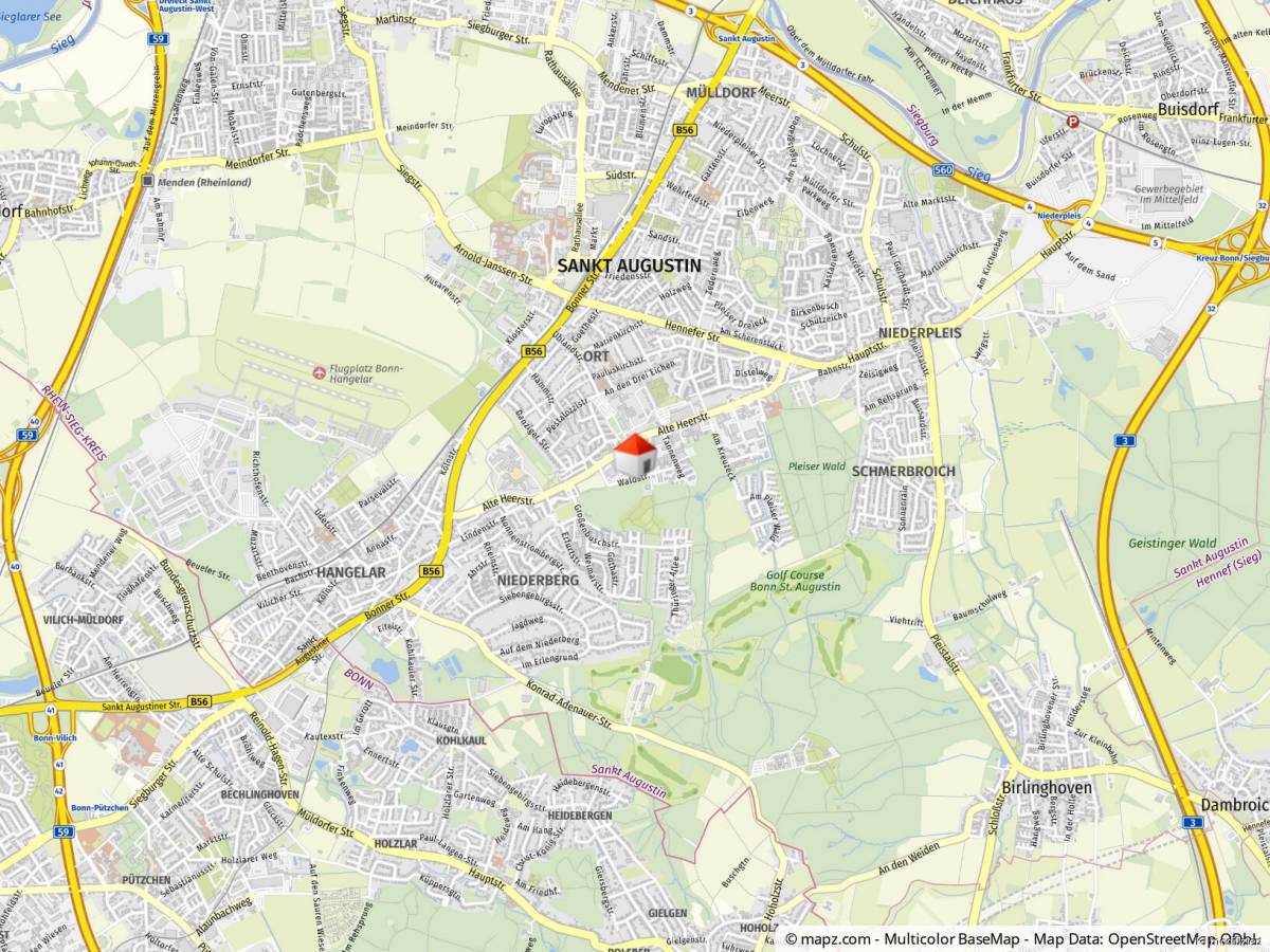 Geolyzer Kartenausschnitt