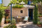 Historic stone house, 125m², 3 bedrooms, 2 bathrooms, guest suite, garden, central heating, double glazing, fireplace - Garten