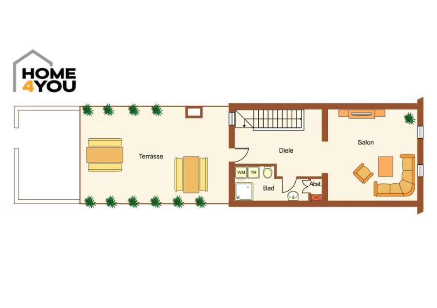 IBIZA-Style: Modernes Stadthaus, hochwertig renoviert, 200 m², 4 SZ, 3 Bäder, Patio, Dachterrasse - Etage 2