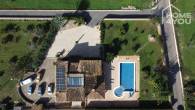 Mallorcan villa with saltwater pool & views of the Tramuntana, 4 bedrooms, 3 bathrooms, solar, heating - Drohnenaufnahme