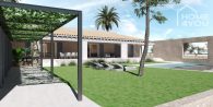 Finca de luxe à construire, 31.000 m², 5 chambres, 5 salles de bains, piscine, puits, solaire - Visualisierung