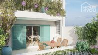 Modern new building in beach area, sea view, roof terrace, 124m², 3 bedrooms, air condition, underfloor heating, pool - Terrasse2