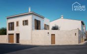 Terrain avec projet de construction pour maison de ville méditerranéenne, 220m², 3 ch., 3 sdb, terrasse sur le toit, piscine, garage - Haus