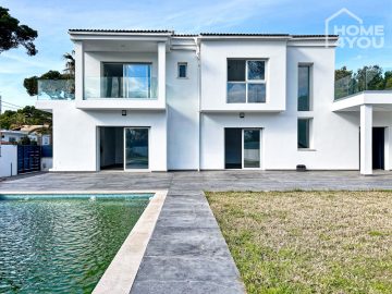 Modern villa – 255m², 5 bedrooms, 4 bathrooms, underfloor heating, garden, pool, close to the beach, alarm system, air conditioning, 07610 Platja de Palma (Spain), Villa
