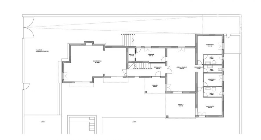 Moderne Villa - 255m², 5 SZ, 4 Bäder, Fußbodenheizung, Garten, Pool, Strandnah, Alarmanlage, Klima - Grundriss Erdgeschoss