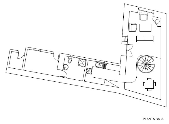 Historic stone house with roof terrace in Bunyola, 125m², 3 bedrooms, 2 bathrooms, guest suite, garden, fireplace - Erdgeschoss